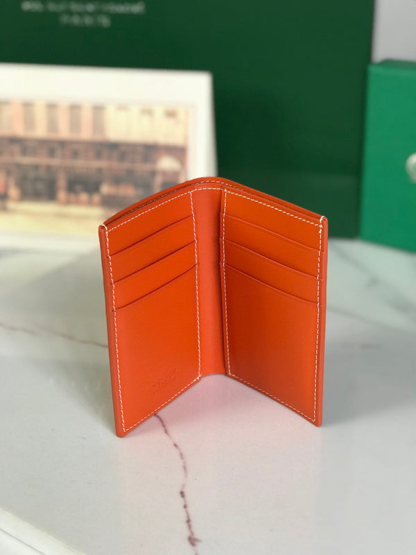 Goyard Saint-Pierre Card Wallet 11cm Orange Canvas