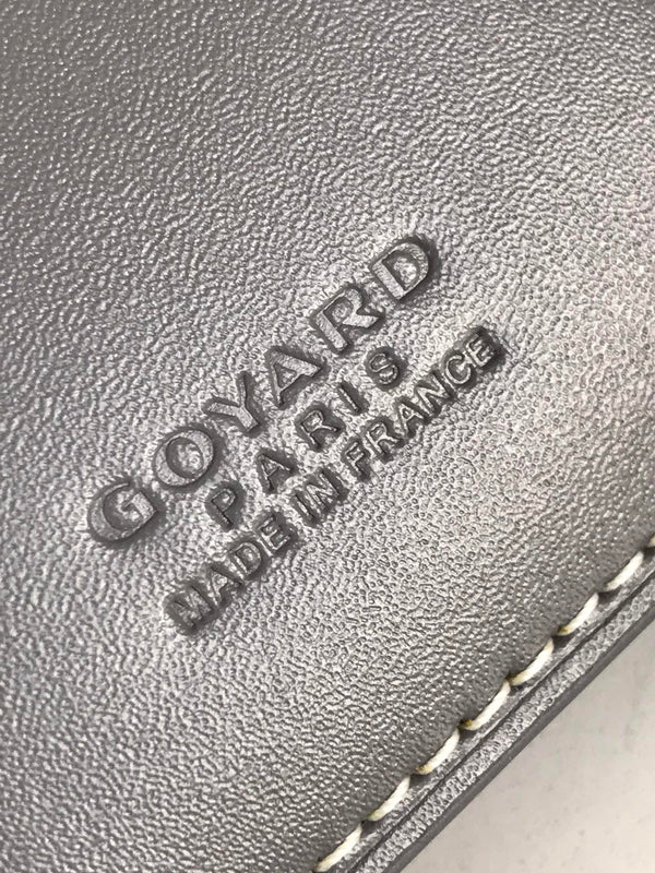 Goyard Saint-Pierre Card Wallet 11cm Grey Canvas