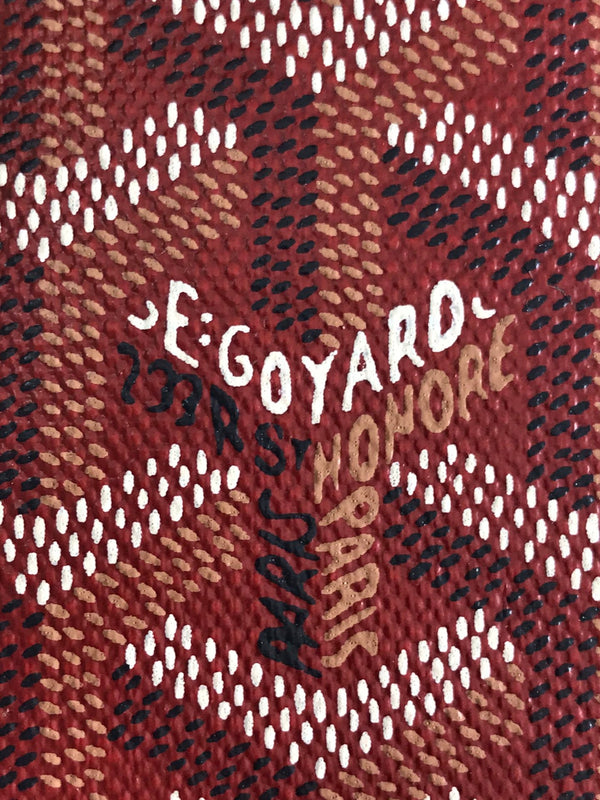 Goyard Saint-Pierre Card Wallet 11cm Red Canvas