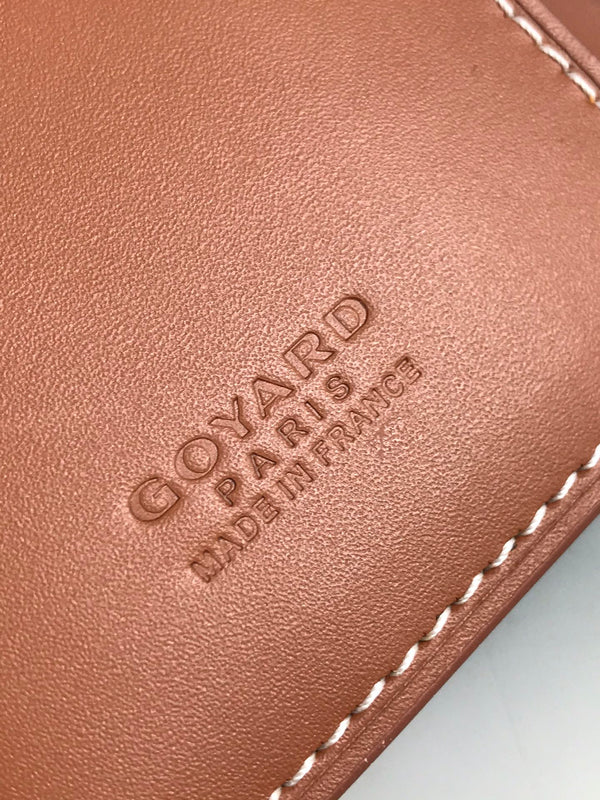 Goyard Saint-Pierre Card Wallet 11cm Black & Tan Canvas