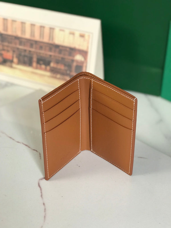 Goyard Saint-Pierre Card Wallet 11cm Black & Tan Canvas