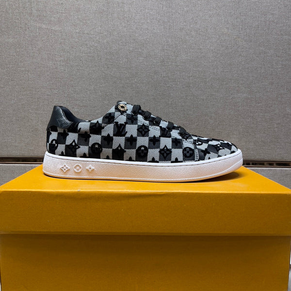 LV TRAINER BLACK MIX GREY DAMIER BREATHABLE FABRIC