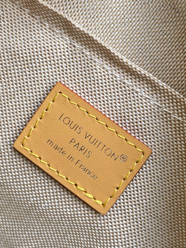 LV Trocadéro Wearable Wallet Dark Blue Monogram Heritage Coated Canvas