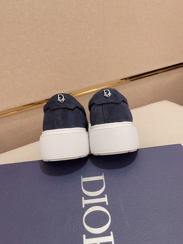CD B23 SLIP ON NAVY SUEDE AND JACQUARD