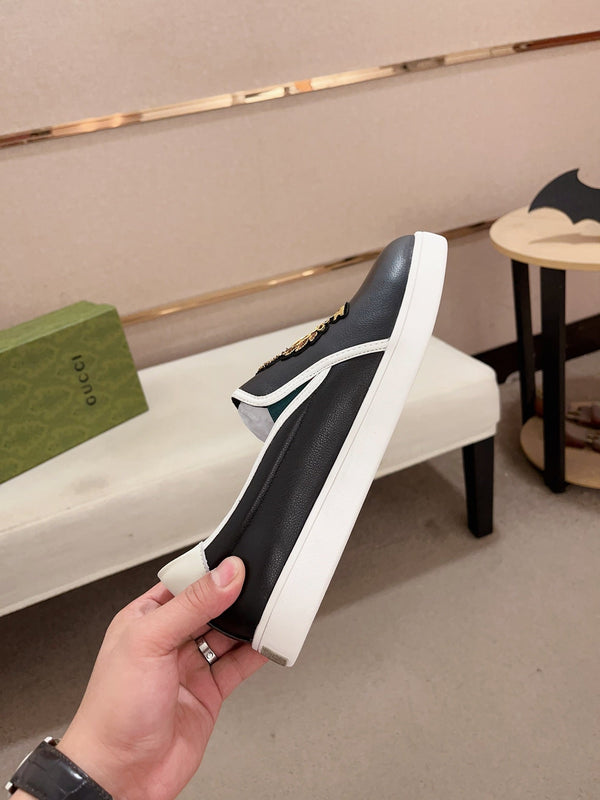 GG Men's Slip on Loafer Black Cowhide 533937