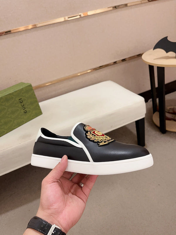 GG Men's Slip on Loafer Black Cowhide 533937