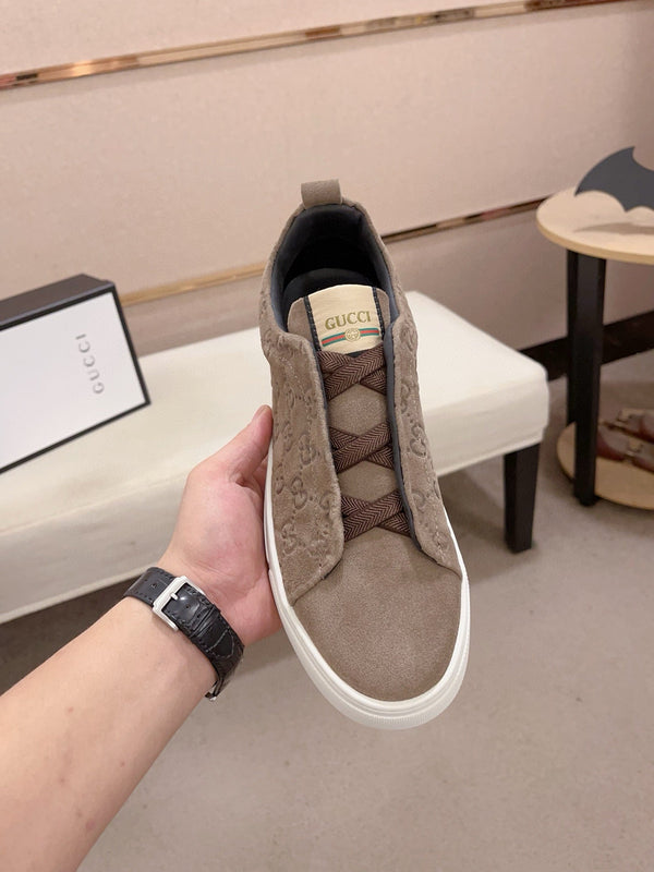 GG Men's Sneaker Brown Suede 448476