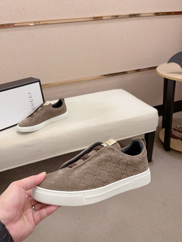 GG Men's Sneaker Brown Suede 448476