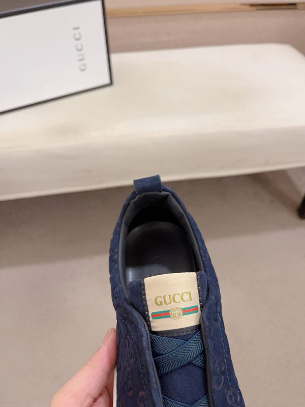 GG Men's Sneaker Blue Suede 448477