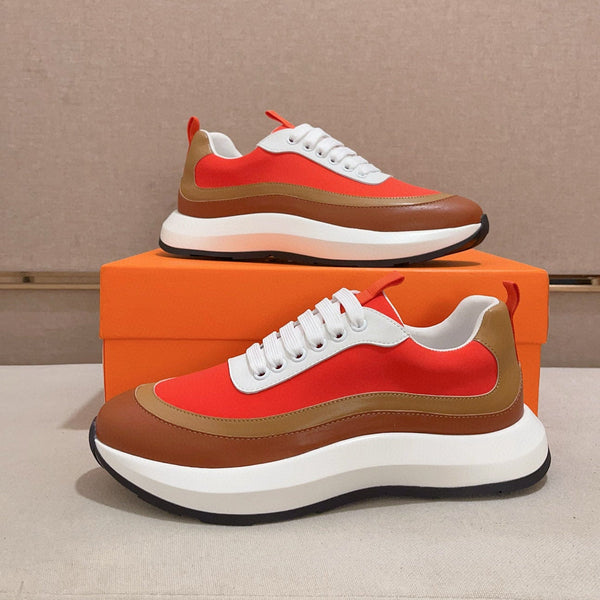 Sneaker Gramme da uomo HM in pelle di vacchetta rossa 539680