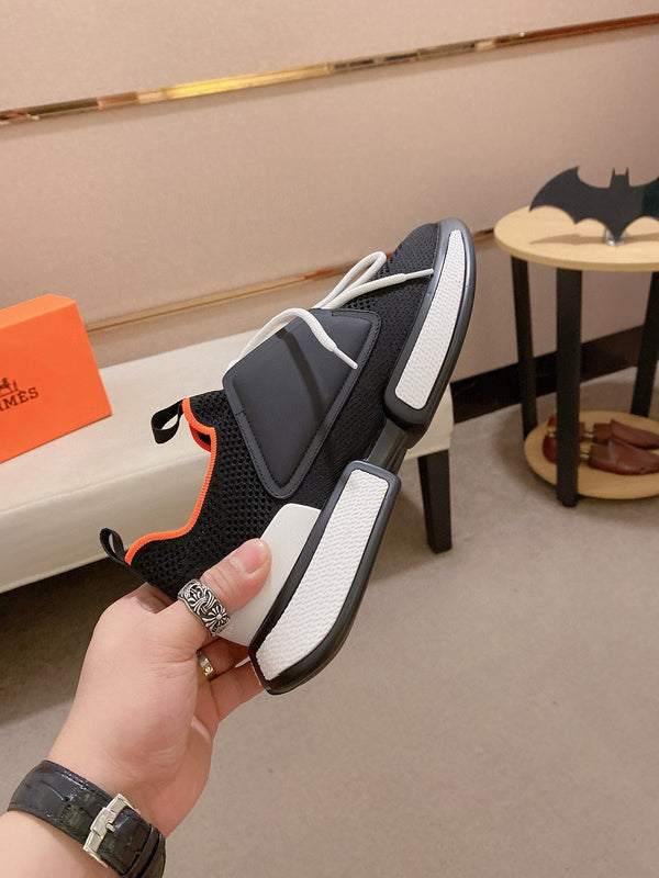 HM Men's Expert Sneaker Black Flyknit With Leather