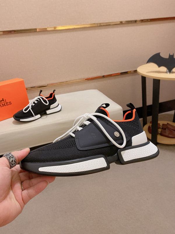 HM Men's Expert Sneaker Black Flyknit With Leather