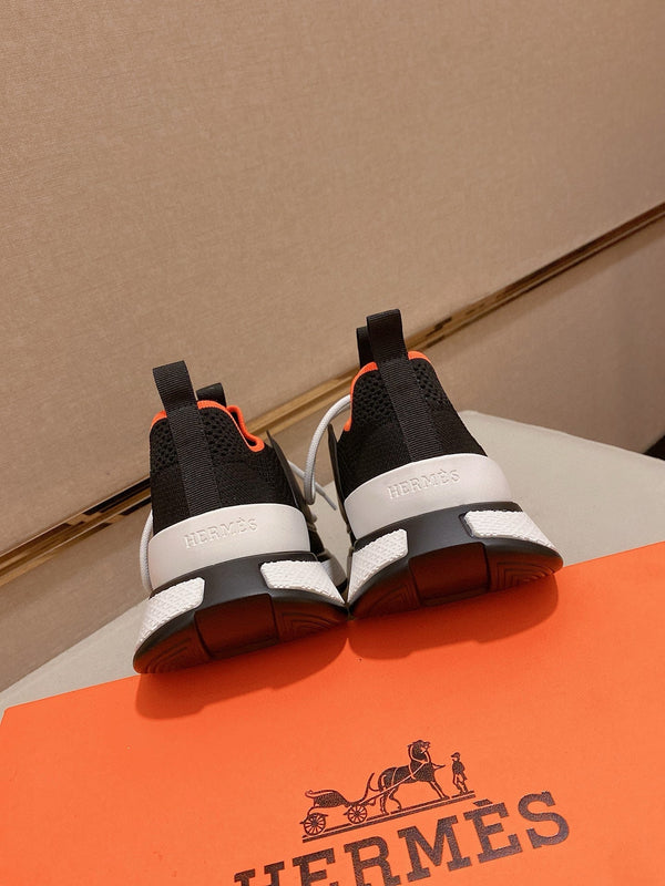 HM Men's Expert Sneaker Black Flyknit With Leather