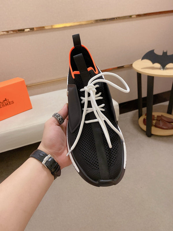 HM Men's Expert Sneaker Black Flyknit With Leather