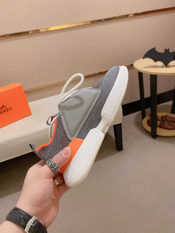 HM Men's Expert Sneaker Grey Flyknit With Leather 573341