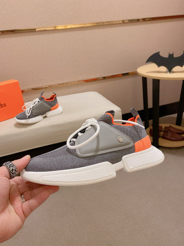 HM Men's Expert Sneaker Grey Flyknit With Leather 573341