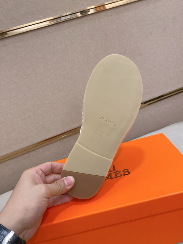 HM Men's Kazimir Sandal Light Brown Espadrilles Cowhide 700888