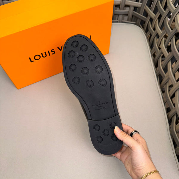 LV MAJOR LOAFERS IN BLACK DAMIER CALFSKIN