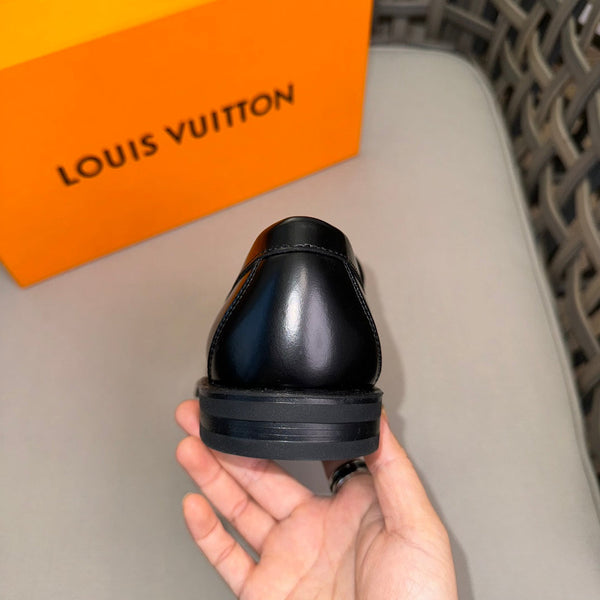 LV MAJOR LOAFERS IN BLACK DAMIER CALFSKIN