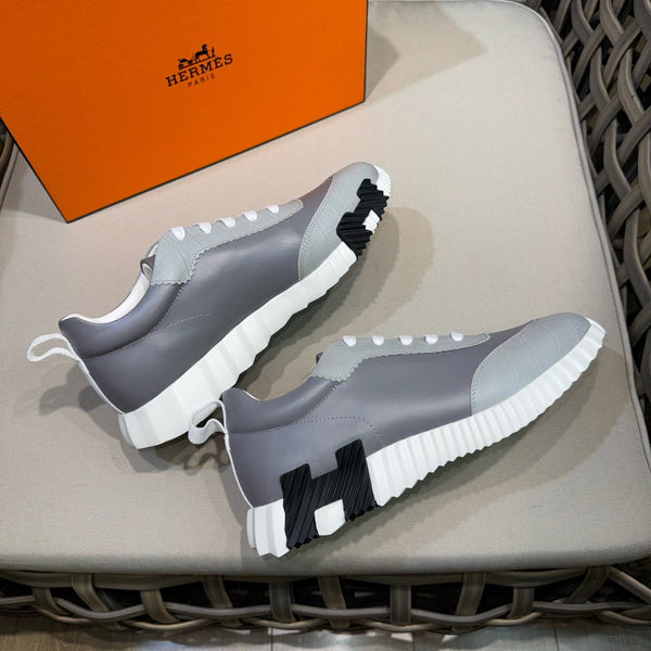 HM Men's Bouncing Sneaker Grey Calfskin