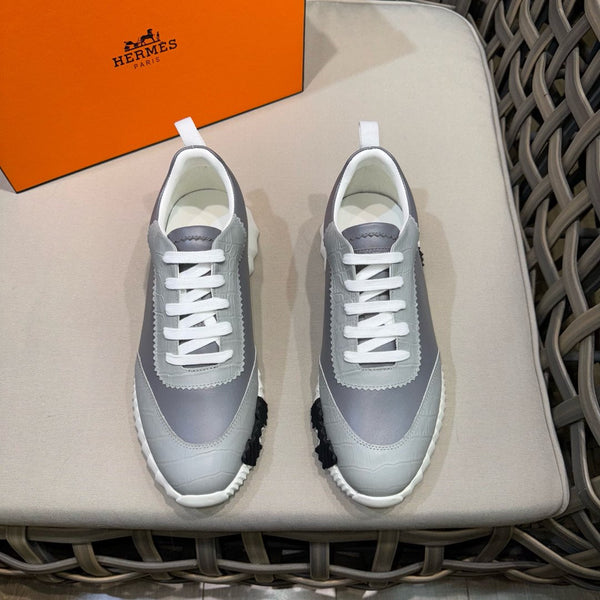 HM Men's Bouncing Sneaker Grey Calfskin