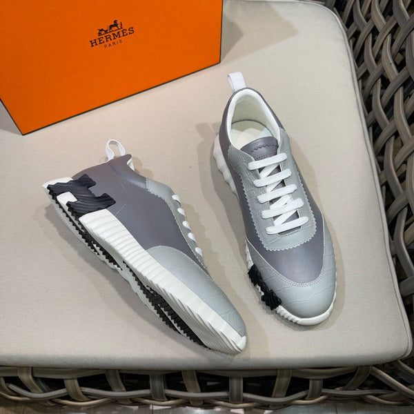 HM Men's Bouncing Sneaker Grey Calfskin