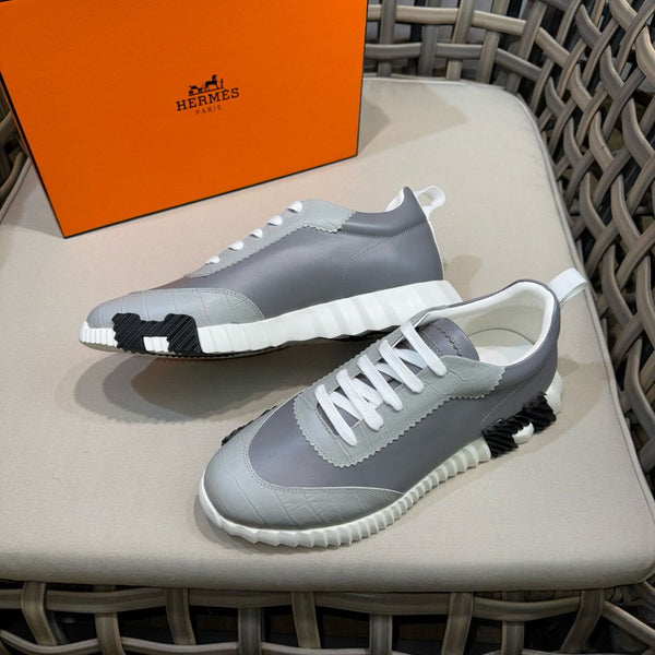 HM Men's Bouncing Sneaker Grey Calfskin