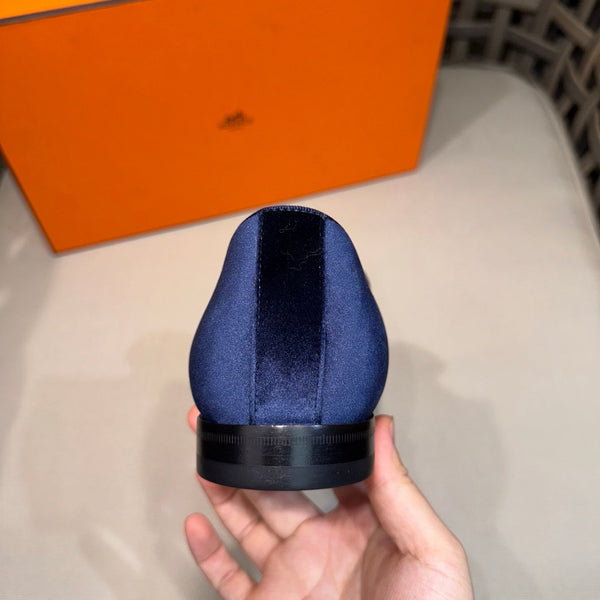 HM Men's Kateo Loafers Midnight Blue Velvet 675411