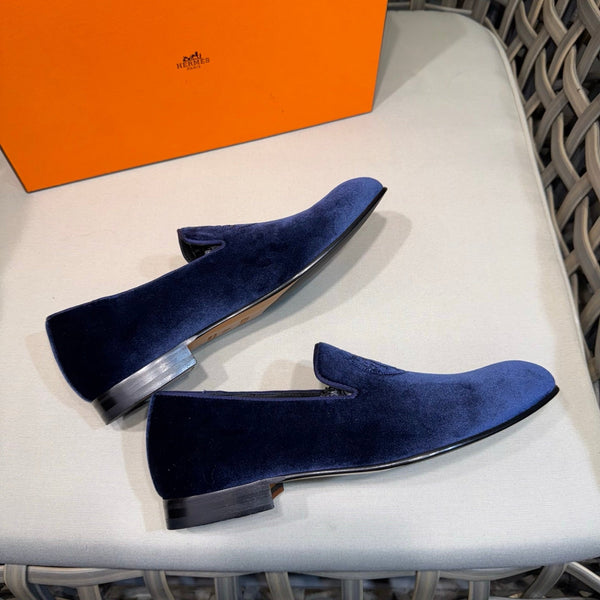 HM Men's Kateo Loafers Midnight Blue Velvet 675411