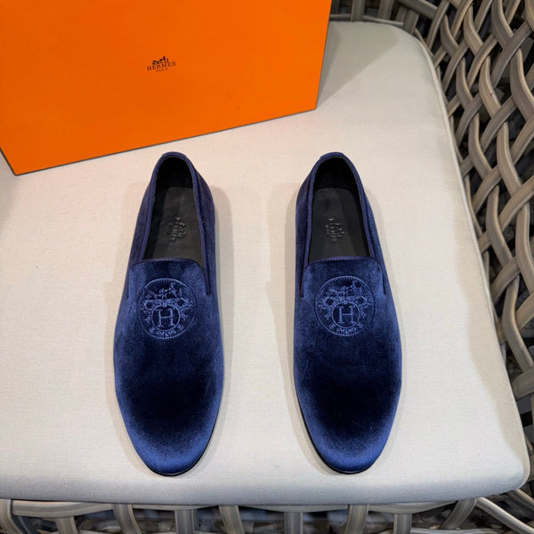 HM Men's Kateo Loafers Midnight Blue Velvet 675411