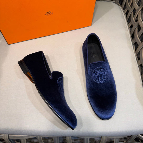 HM Men's Kateo Loafers Midnight Blue Velvet 675411