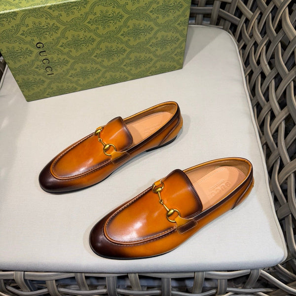 GG Men's Horsebit Loafer Brown Cowhide 726903