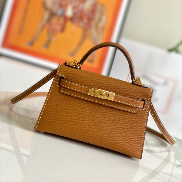 HM Mini Kelly 19cm Oro Epsom Oro Hardware