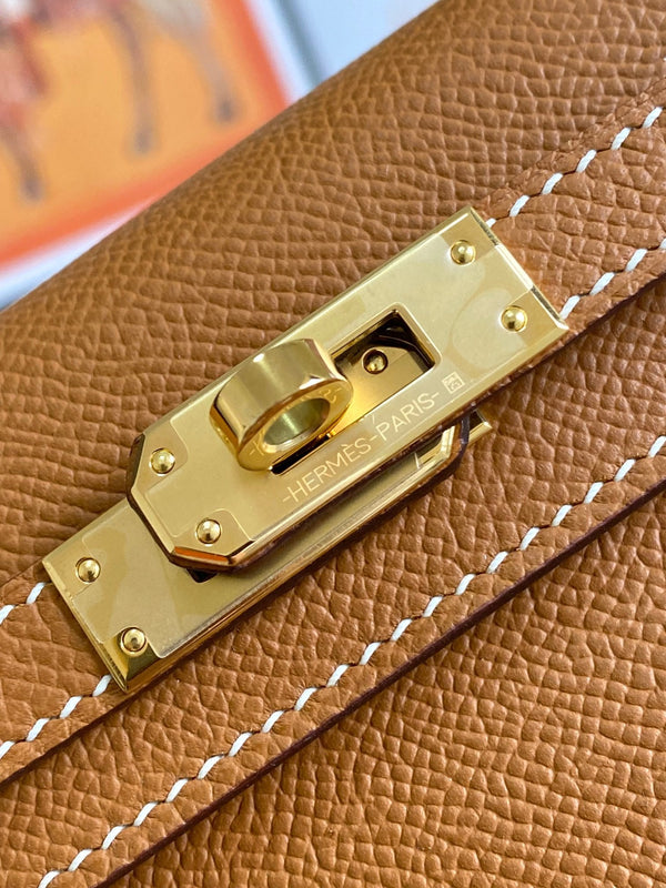 HM Mini Kelly 19cm Gold Epsom Gold Hardware