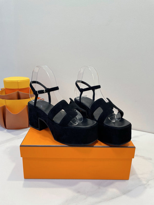 HM Sandalen Jam 30 Black Suede 212227