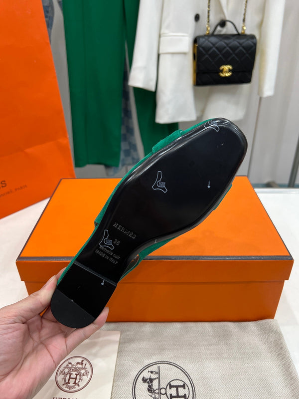 INNOCENTE SLINGBACK CASTLETON VERDE SCAMOSCIATO