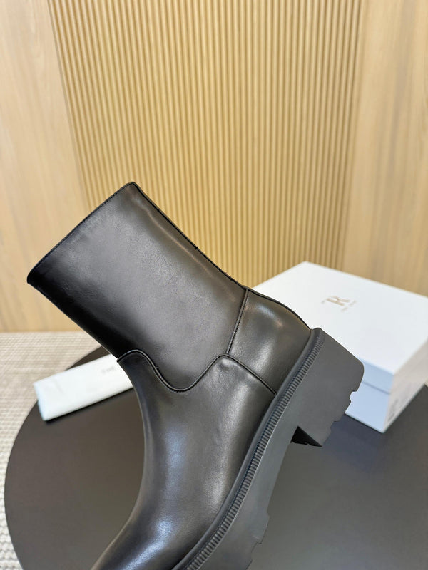 The Row Nobilis Boots Black Cowhide 455863