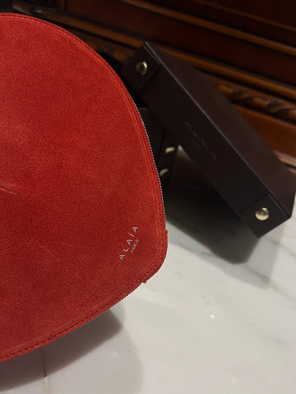 LE COEUR BAG 21 IN OLD BRICK SUEDE