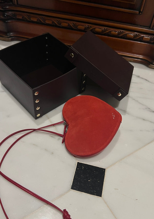 LE COEUR BAG 21 IN OLD BRICK SUEDE