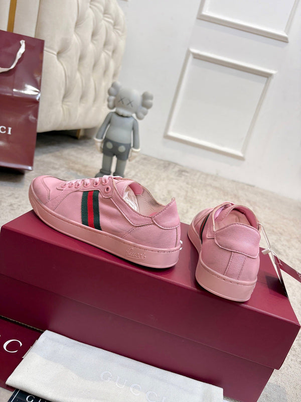 GG Stretch Low-Top Trainers Pink Canvas 824430