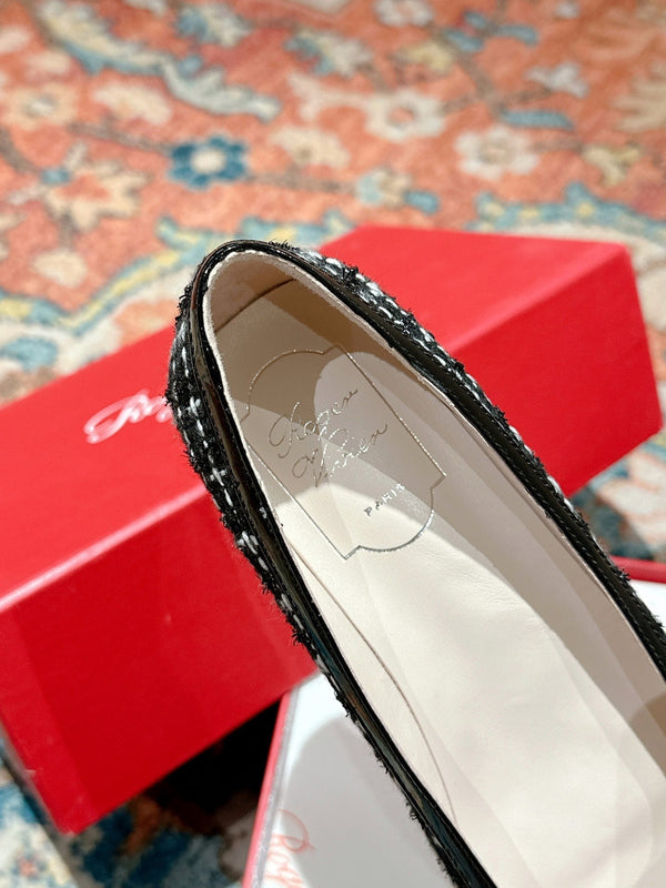 Viv Flats Shoe Black Original Custom Material 247133