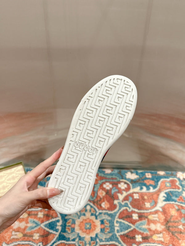 GG Ace Sneaker Begie Ebony Canvas