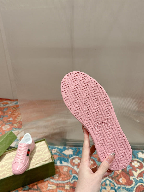 GG Ace Sneaker Pink Ebony Canvas
