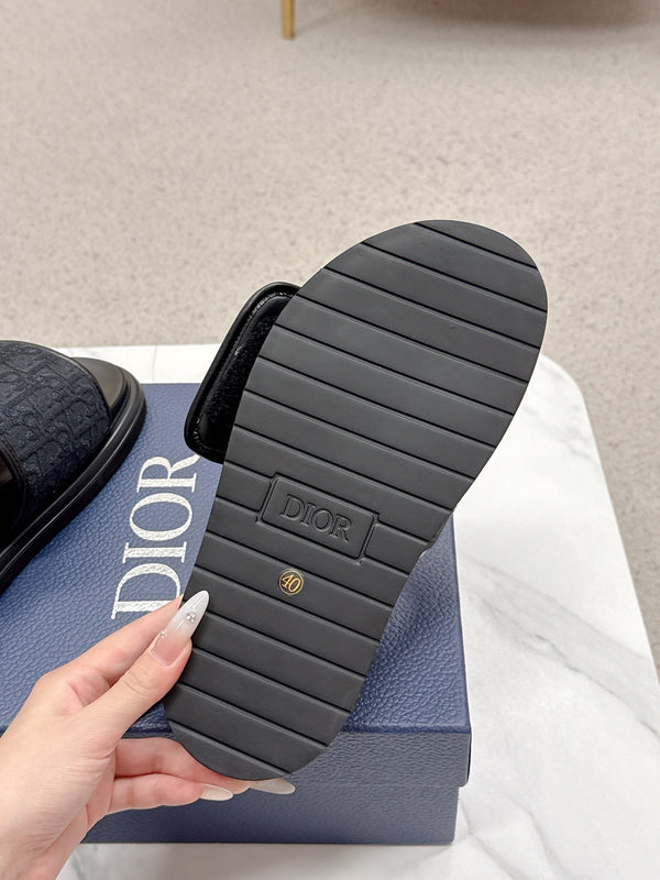 Sandali CD Aqua in tessuto jacquard obliquo nero 476662