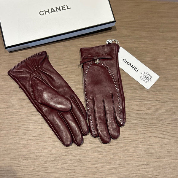 GLOVES IN SANGRIA RED LAMBSKIN 456335