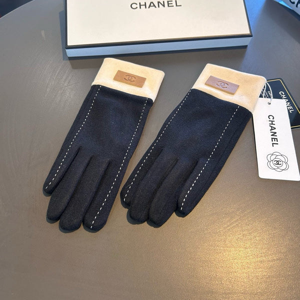 GLOVES IN BLACK WOOL 462254