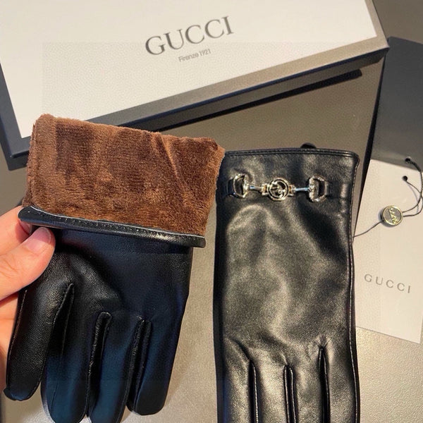 TOUCHSCREEN GLOVES IN BLACK LAMBSKIN AND CASHMERE LINING 462259