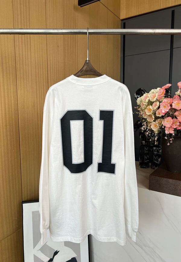 Balenciaga 25 Sweater White Cotton 0056