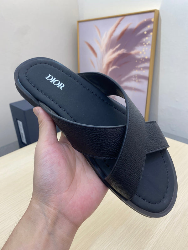 CD ALIAS SANDAL BLACK GRAINED CALFSKIN