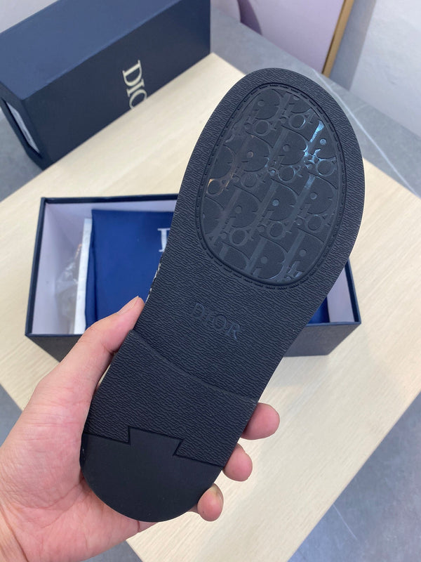 CD ALIDAS FLIP-FLOPS BLACK AND WHITE JACQUARD